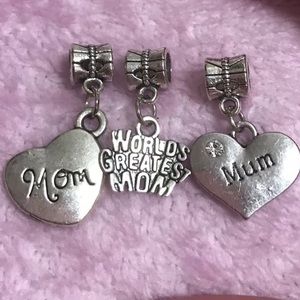 Crystal Worlds Greatest Mom Dangle Charm